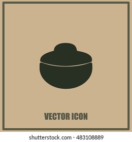 Bowl vector icon