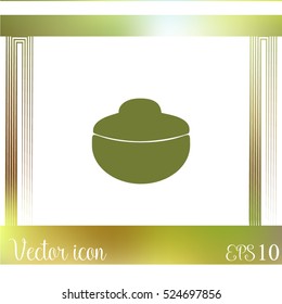 Bowl vector icon