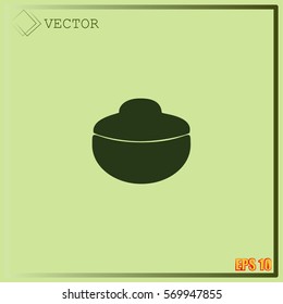 Bowl vector icon