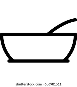 Bowl Vector Icon