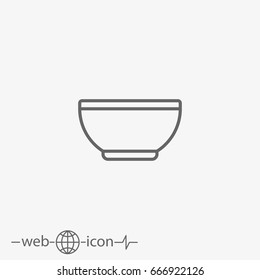 bowl vector icon