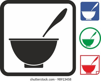 Bowl vector icon