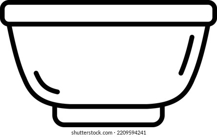 Bowl vector icon. Can be used for printing, mobile and web applications.