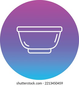 Bowl vector icon. Can be used for printing, mobile and web applications.
