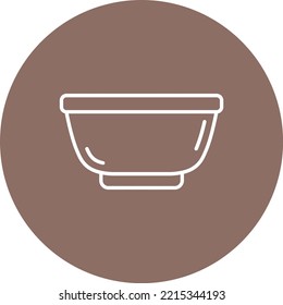Bowl vector icon. Can be used for printing, mobile and web applications.