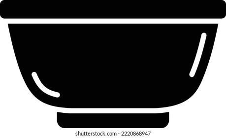 Bowl vector icon. Can be used for printing, mobile and web applications.