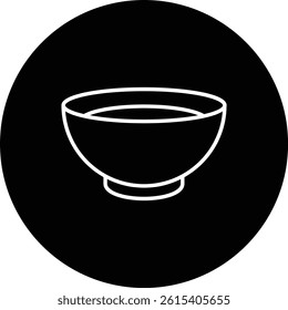 Bowl vector icon. Can be used for printing, mobile and web applications.