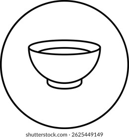 Bowl vector icon. Can be used for printing, mobile and web applications.