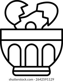 Bowl vector icon. Can be used for printing, mobile and web applications.