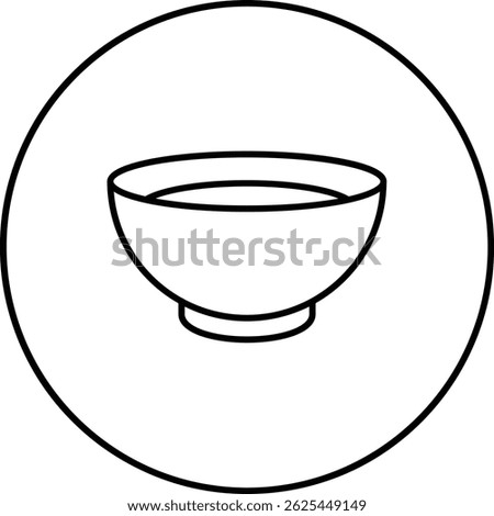 Bowl vector icon. Can be used for printing, mobile and web applications.