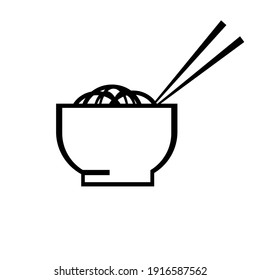 Bowl Vector Icon hitam putih