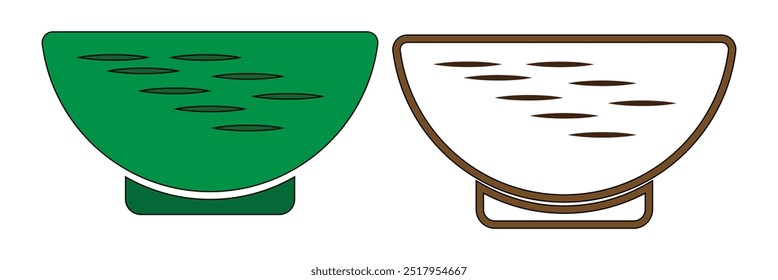Bowl Vector Icon. Illustration of bowl vector icon. Empty bowl icon. Salad bowl isolated on white background. design eps 10