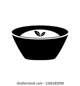 Bowl vector icon . Illustration on a flat design style. EPS 10. Suitable for restaurant sign, cafe