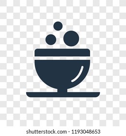 Bowl vector icon isolated on transparent background, Bowl transparency logo concept