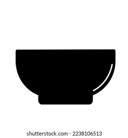 bowl vector icon isolated on white background, vector illustration, cookware, kitchenware