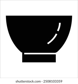 bowl vector icon line template