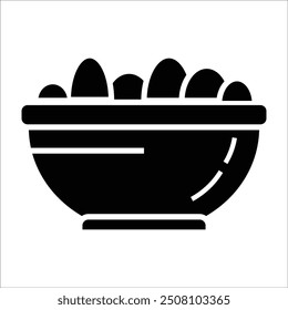 bowl vector icon line template