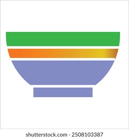 bowl vector icon line template