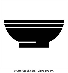 bowl vector icon line template