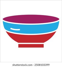 bowl vector icon line template