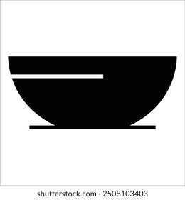bowl vector icon line template