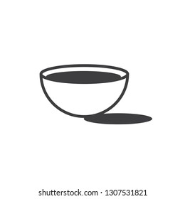Bowl vector icon. Bowl logo