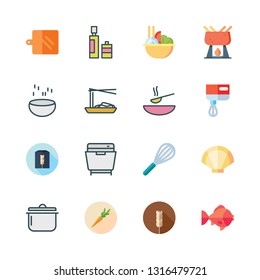 bowl vector icon set