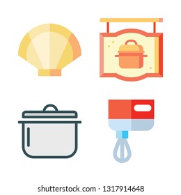 bowl vector icon set