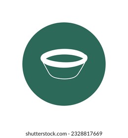 Bowl Vector Icon with trendy background colors that can easily edit or modify

