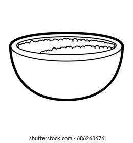 bowl vector illustration