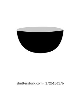 Bowl vector illustration. Flat style