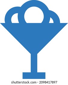 ilustración del vector intestinal aislada en un fondo transparente. iconos vectoriales de glifo para el concepto o gráficos web.