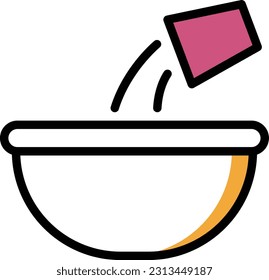 bowl Vector illustration on a transparent background. Premium quality symmbols. Line Color vector icons for concept and graphic design.