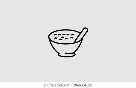 Bowl vector logo design template