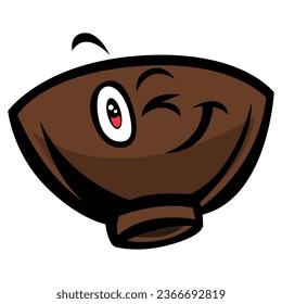 Bowl Vector Mascot Design Illustration