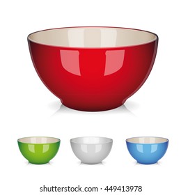 Bowl vector set