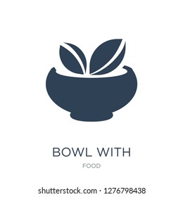 bowl with vegetables icon vector on white background, bowl with vegetables trendy filled icons from Food collection, bowl with vegetables vector illustration