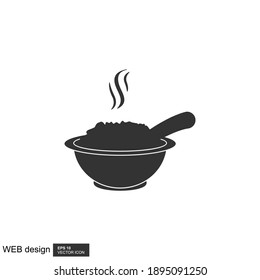 A Bowl of Warm Rice Vector.
