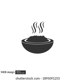 A Bowl of Warm Rice Vector.