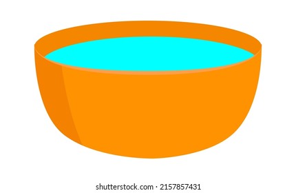 Bowl of water icon. Vector illustration