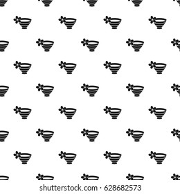Bowl with water for spa pattern seamless in simple style vector illustration