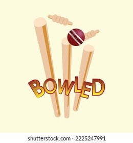 Bowling Stumps Premium Vektorgrafik