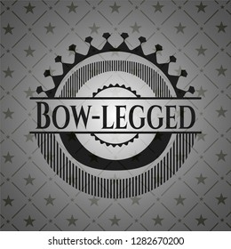 Bow-legged black emblem. Vintage.