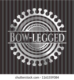Bow-legged silvery badge