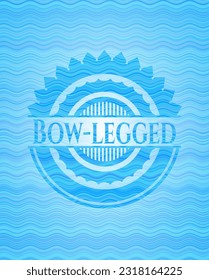 Bow-legged water emblem. Vector Illustration. Detailed. 
