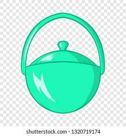 Bowler for food icon in cartoon style isolated on background for any web design 