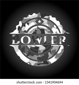 Bowler grey camo emblem