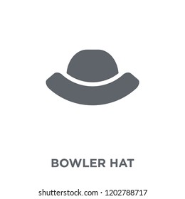 Bowler hat icon. Bowler hat design concept from  collection. Simple element vector illustration on white background.