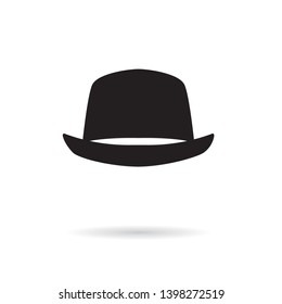 bowler hat icon- vector illustration