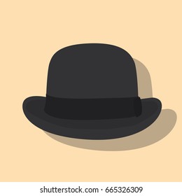 Bowler hat icon, vector illustration design. Hats collection.